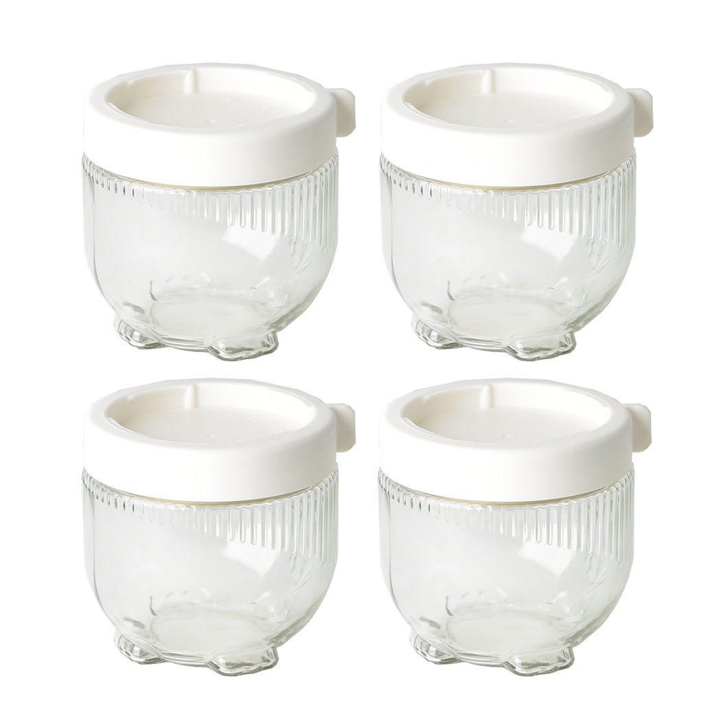 Lot de 10 boites de conservation en verre avec couvercle