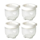 Lot de 10 boites de conservation en verre avec couvercle