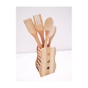 Ensemble de 5 accessoires de cuisine en Bois Motif Guitar