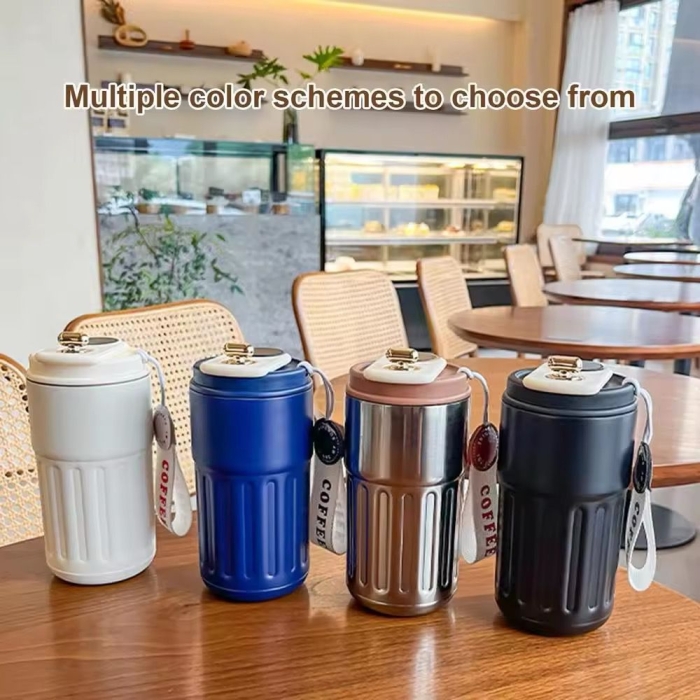 Thermos Mug Isotherme Avec Afficheur De Température Bleu 400 ML