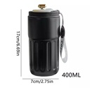 Thermos Mug Isotherme Avec Afficheur De Température Noir 400 ML