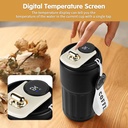Thermos Isotherme Avec Afficheur De Température Noir 400 ML