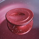 Marmite Granite Lines 24 cm Rouge