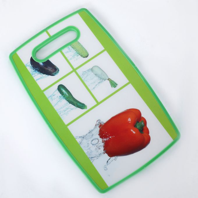 Lot de 2 Planches à Découper en PVC avec Couteau (M2)