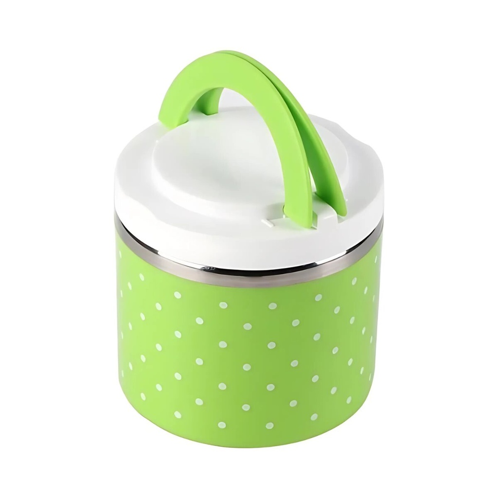 Boite a repas isotherme Rond 800ML Vert