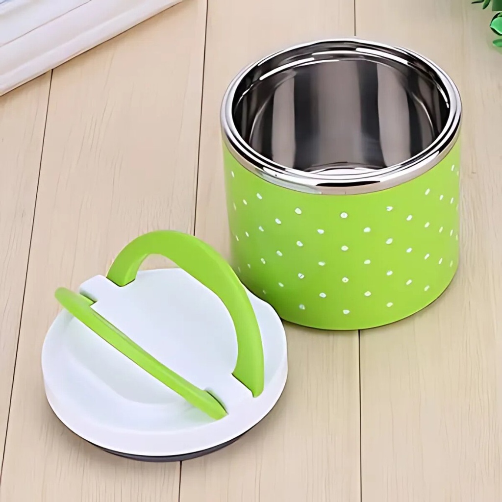 Boite a repas isotherme Rond 800ML Vert