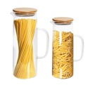 Bouteille en Verre avec couvercle en Bois 1500ML 