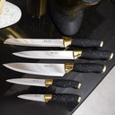 Ensemble 6 Pièces Couteaux avec Support Noir