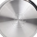 Sauteuse avec couvercle Inox Lines 24Cm Miel