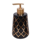 Accessoires de salle de bain en céramique Rond Noir Arabesque