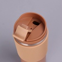 Thermos En acier Inoxydable Avec Bande Caramel 450ml