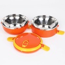 Boite à Repas 2 Niveaux Isotherme 1400 ML Orange