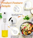 Vaporisateur Huile Et Vinaigre 210 ml Spray En Verre Blanc