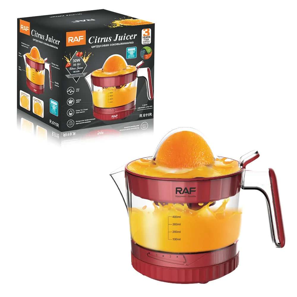 Presse Agrume Eléctrique RAF 30W Rouge