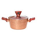Batterie de Cuisine 10 Pièces Granite Golden House - Effet Cuivre