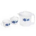 Service a Table en Porcelaine 64 Pièces IRIS Rond  - Model 1