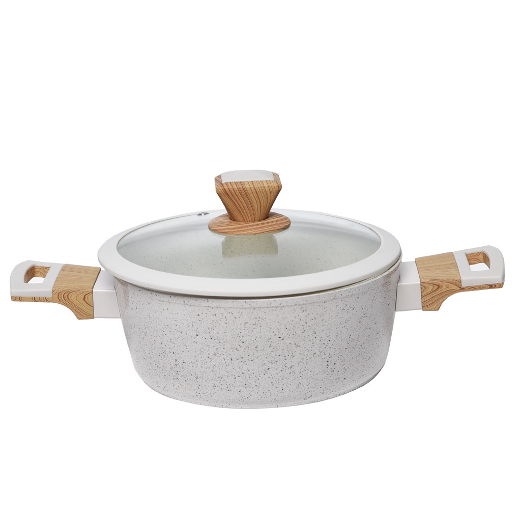 Batterie De Cuisine Sizar 21 Pièces Granite - Beige