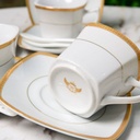 Service à Table 72 Pièces en Porcelaine Florence M3- Carré
