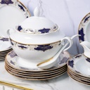 Service à Table 72 Pièces en Porcelaine Florence M1- Rond