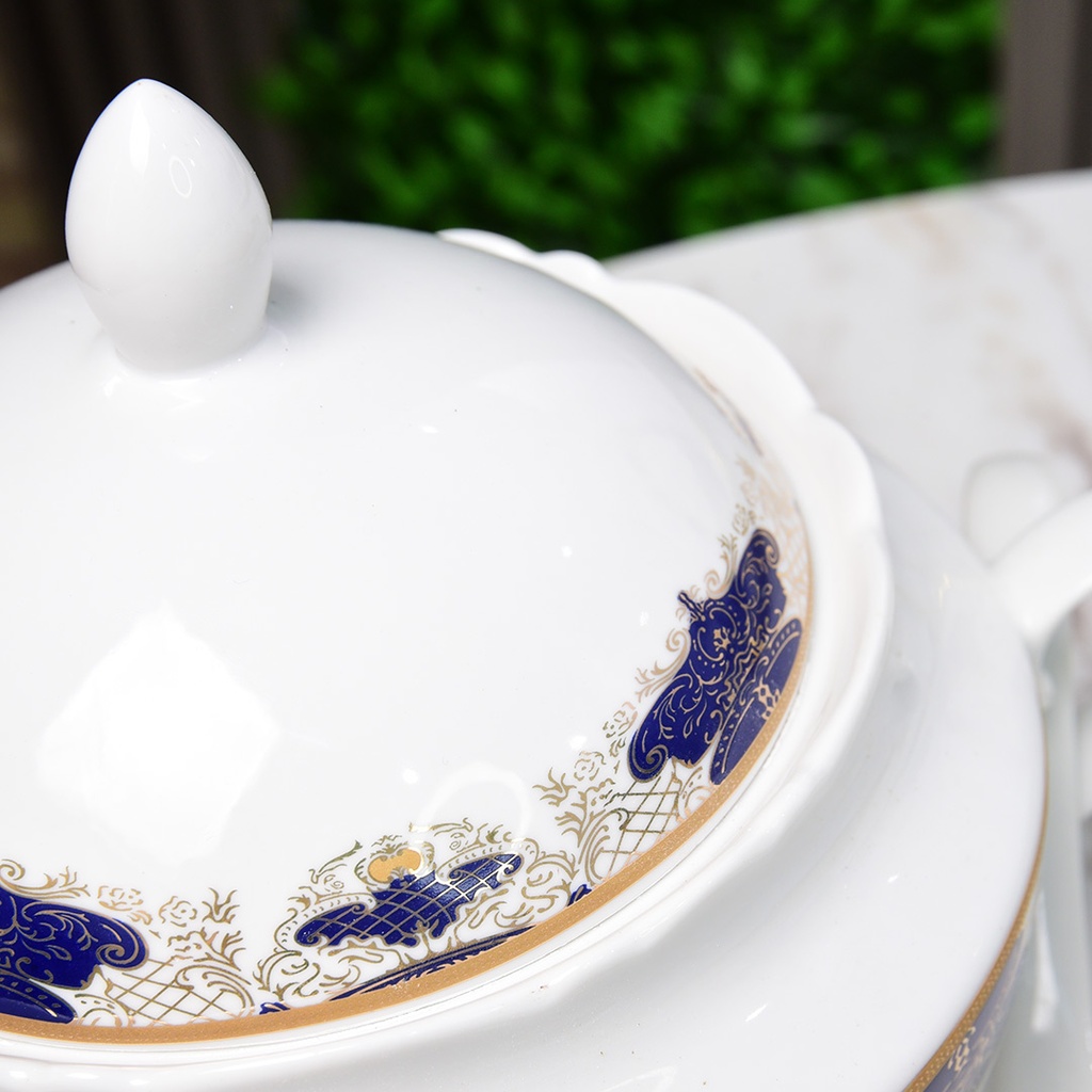 Service à Table 72 Pièces en Porcelaine Florence M1- Rond