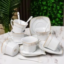 Service à Table 47 Pièces en Porcelaine Florence M3