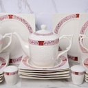 Service à Table 114 Pièces en Porcelaine Florence M3