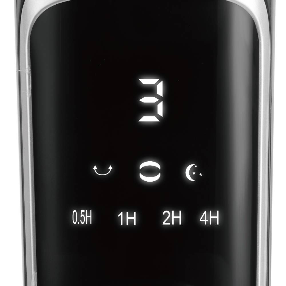 Ventilateur sur Pied Avec Télécommande 60W Noir