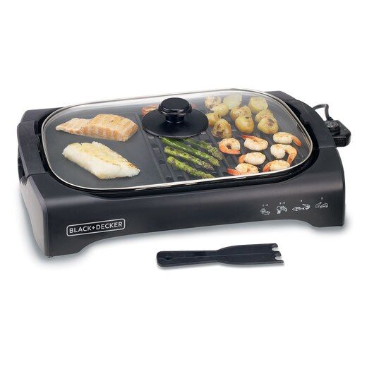 Black & Decker Barbecue électrique avec couvercle - 2200W