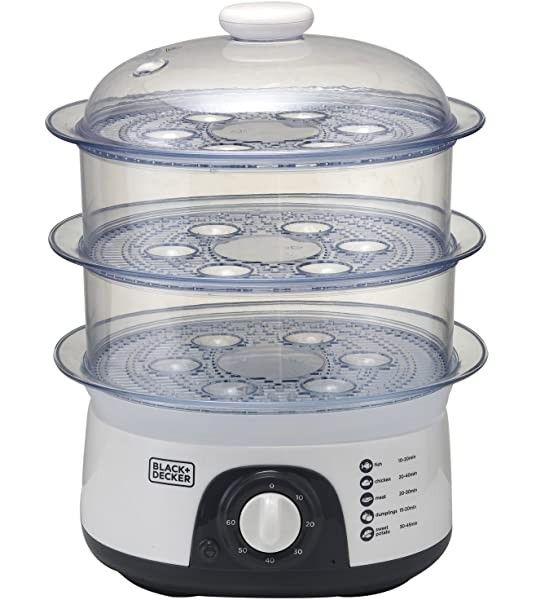 Black & Decker Cuiseur vapeur 775W 10L – Blanc