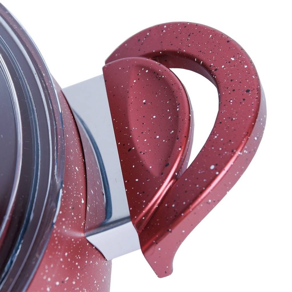 Marmite Granite Lines 28 cm 6,6L Rouge