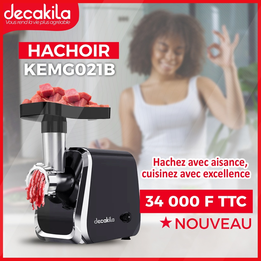 Decakila Hachoir à viande électrique 600W - 1,5kg
