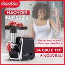 Decakila Hachoir à viande électrique 600W - 1,5kg