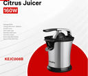 Decakila Presse-agrumes électrique 160W - Chromé