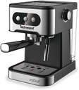 Machine Expresso Techwood 20 Bars avec Buse Vapeur & Réservoir 1,5L – Compatible Café Moulu & Capsules TCA-156EXN