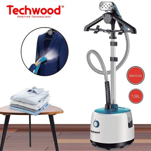 Défroisseur Vapeur Techwood 1,9L, 2 Niveaux de Vapeur & Protection Thermique – TDV-1801
