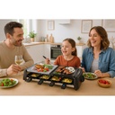Grill Techwood 8 Raclettes & Pierre, Thermostat Réglable & Double Protection – TRGP-896