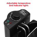 Friteuse Techwood Inox 3L, Thermostat Réglable & Parois Froides – TFR-304
