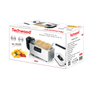 Friteuse Techwood Inox 3L, Thermostat Réglable & Parois Froides – TFR-304