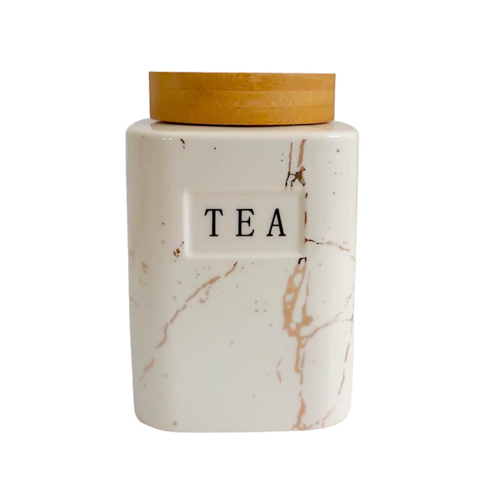 Ensemble de 7 pots à épices en Céramique Marbre Avec Support