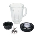 Blender Techwood Inox Grenat Bol Verre 1,5L, 2 Vitesses + Impulsions, 6 Lames Inox – TBLI-385