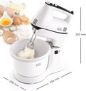 Black & Decker Batteur électrique avec bol 300W – Blanc 
