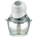 Hâchoir Techwood Blanc Bol Verre 600mL, 2 Vitesses & Lame Inox – THA-082