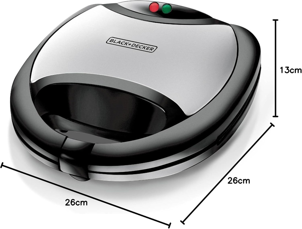Black & Decker Appareil Croque Monsieur 750W – Noir