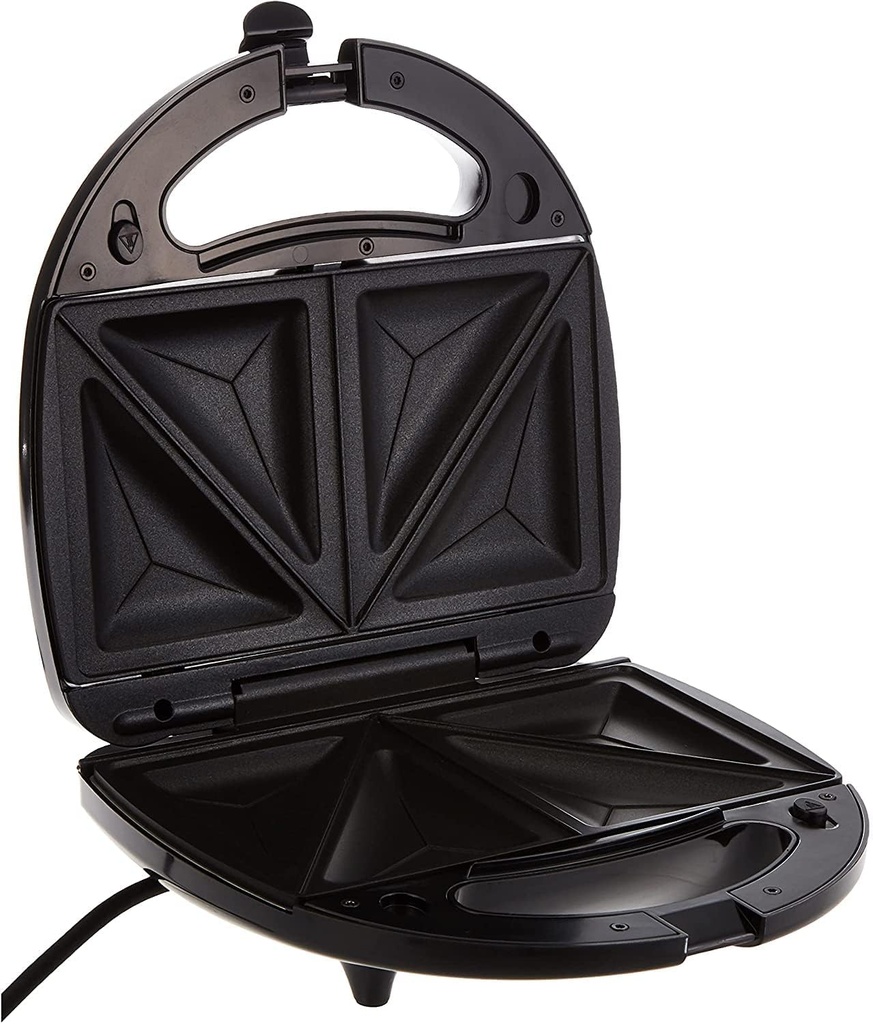 Black & Decker Appareil à Panini/Croque 750W – 2 Fentes – Noir