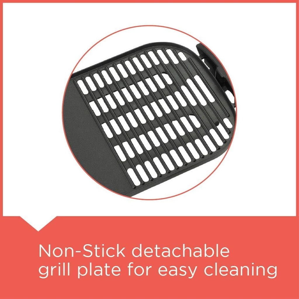 Black & Decker Barbecue électrique avec couvercle - 2200W