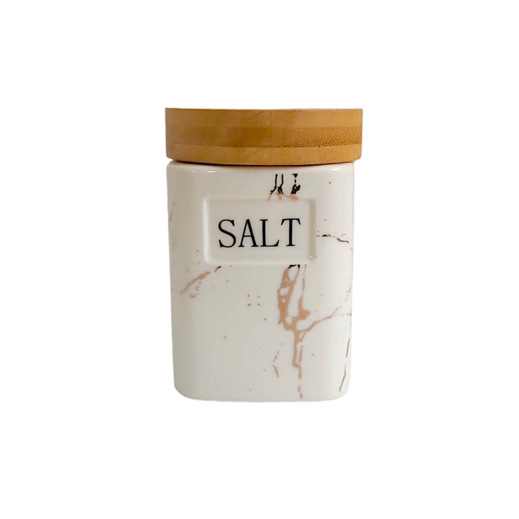 Ensemble de 7 pots à épices en Céramique Marbre Avec Support