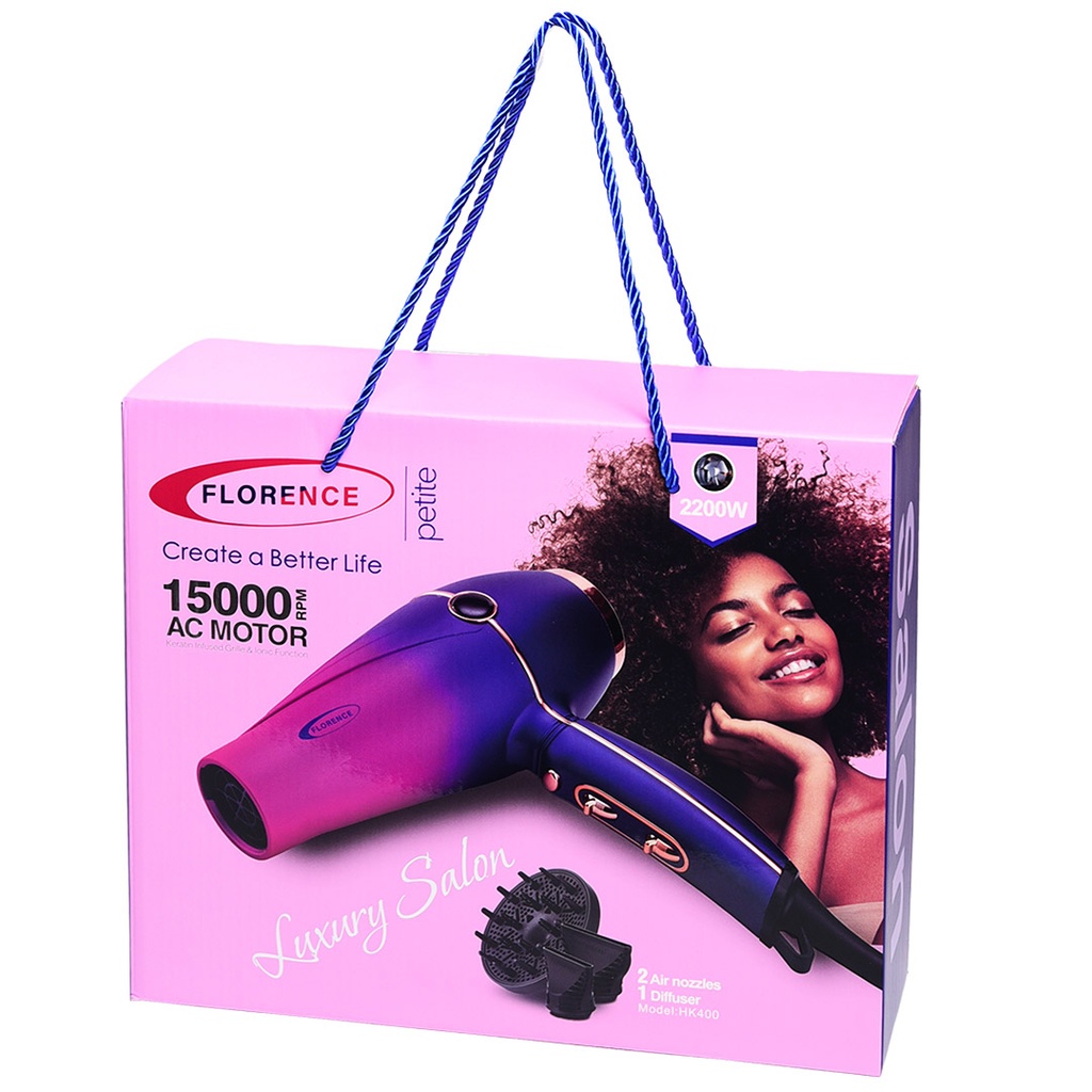 Séche Cheveux 4 en 1 Florence 15000 RPM - 2200 W