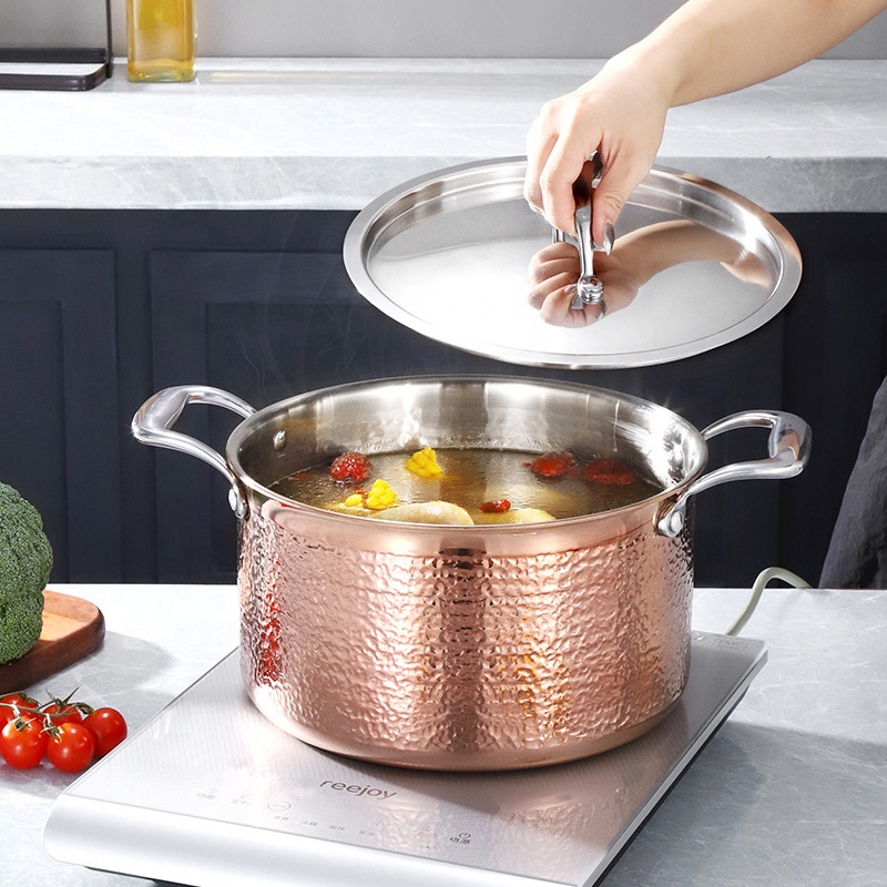 Couscoussier inox et Granite Golden House 24 cm - Effet Cuivre
