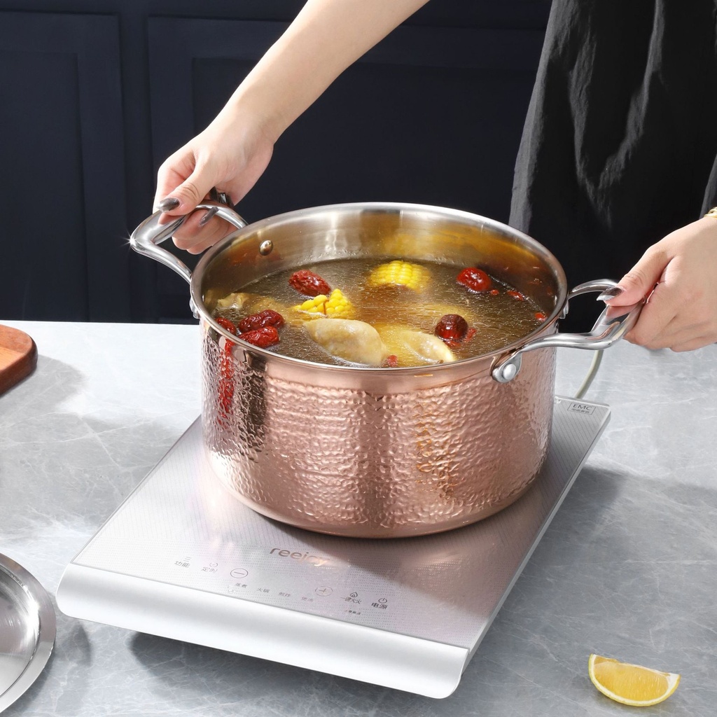 Couscoussier inox et Granite Golden House 24 cm - Effet Cuivre