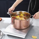 Couscoussier inox et Granite Golden House 24 cm - Effet Cuivre